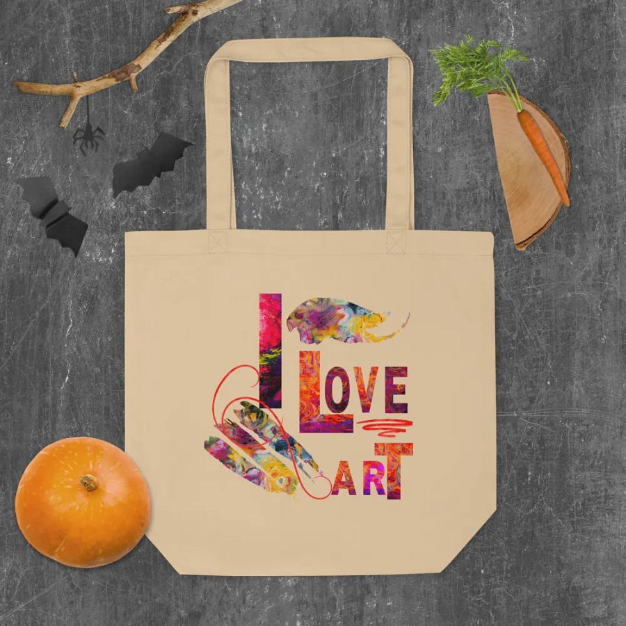 Love Art Eco Tote for art students moms daughters friends art teachers product image (10)