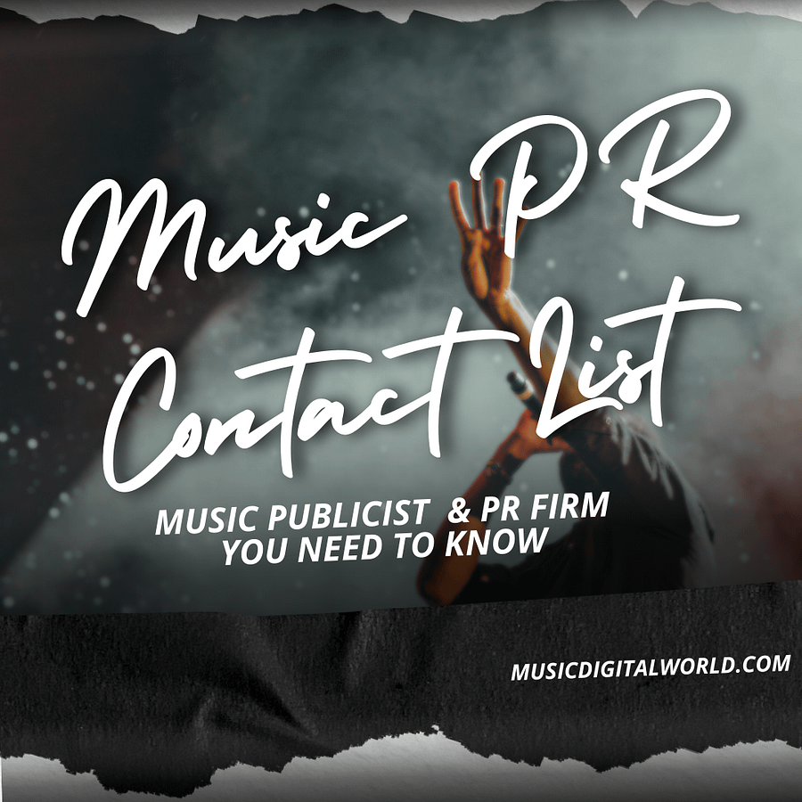 Music PR Contact List: 50 Top Music Public Relations & Promotion Companies product image (1)