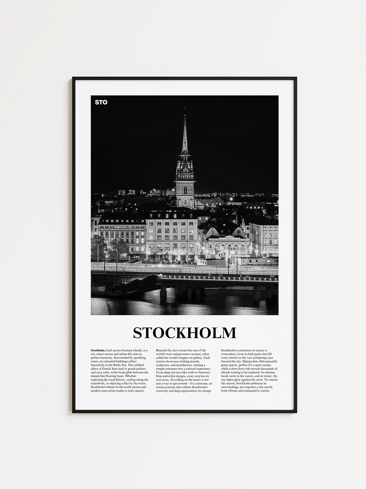 Stockholm 03 Newspaper Poster product image (1)