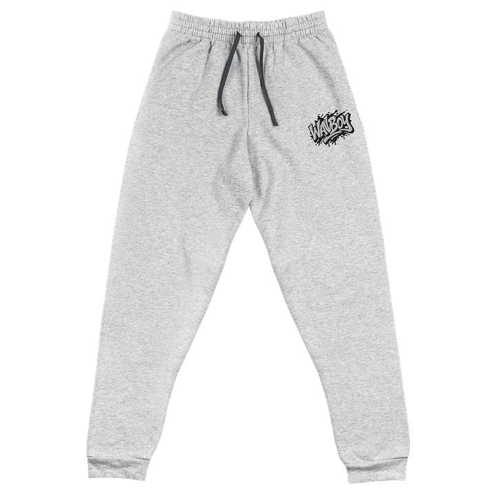 WAVBOY Gray Graffiti Logo Sweatpants product image (1)