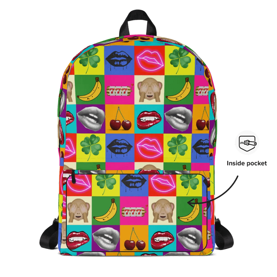 Vibrant Icons All-Over Backpack product image (10)