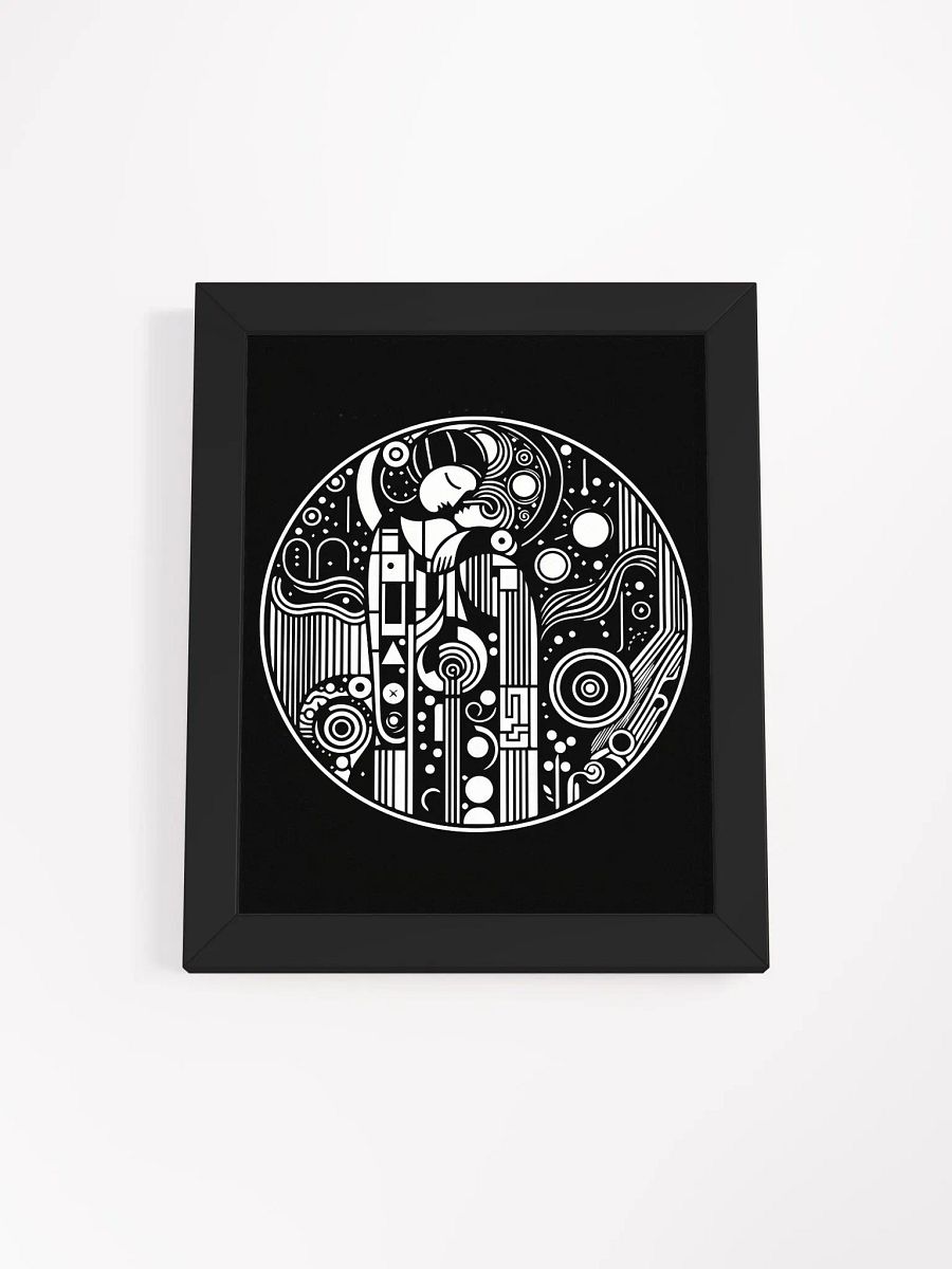 The Lovers Black White Surrealism Drawing Framed Matte Poster product image (26)