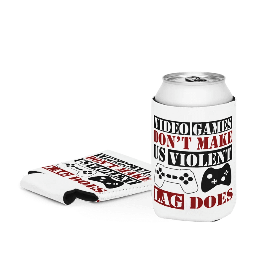 Video games don't make us violent - coozie can cooler product image (4)