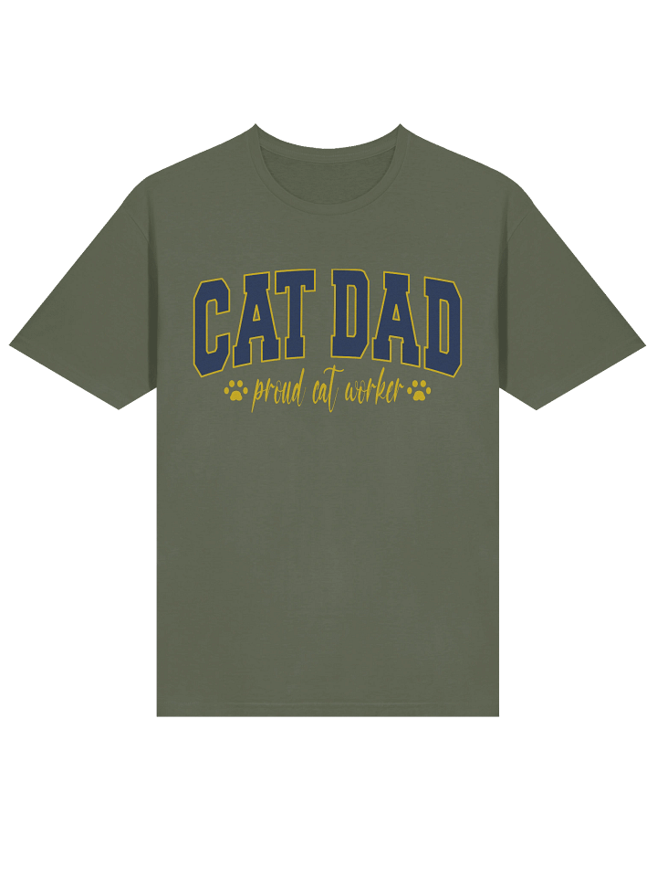 Cat Dad (proud cat worker) - Unisex Adult Super Soft Lightweight T-shirt product image (3)