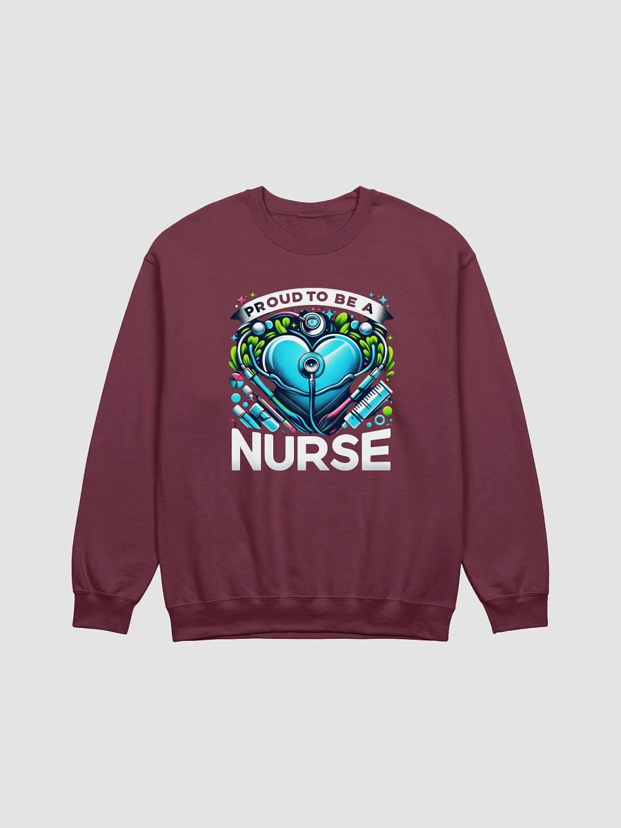 Proud Nurse Heartbeat Crewneck product image (7)