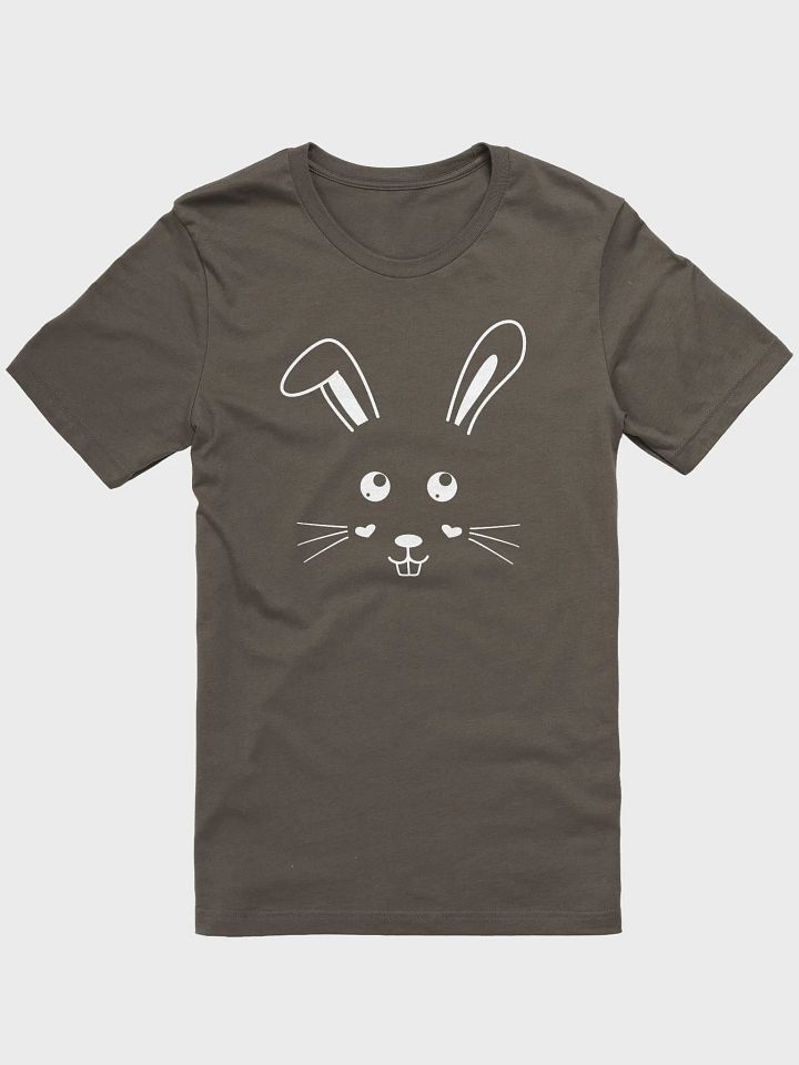 Cute Bunny Face Design Unisex T-Shirt, Bella+Canvas Supersoft T-Shirt, Spring Apparel, Easter Gift, Animal Lover Tee, Cute Graphic Shirt product image (7)