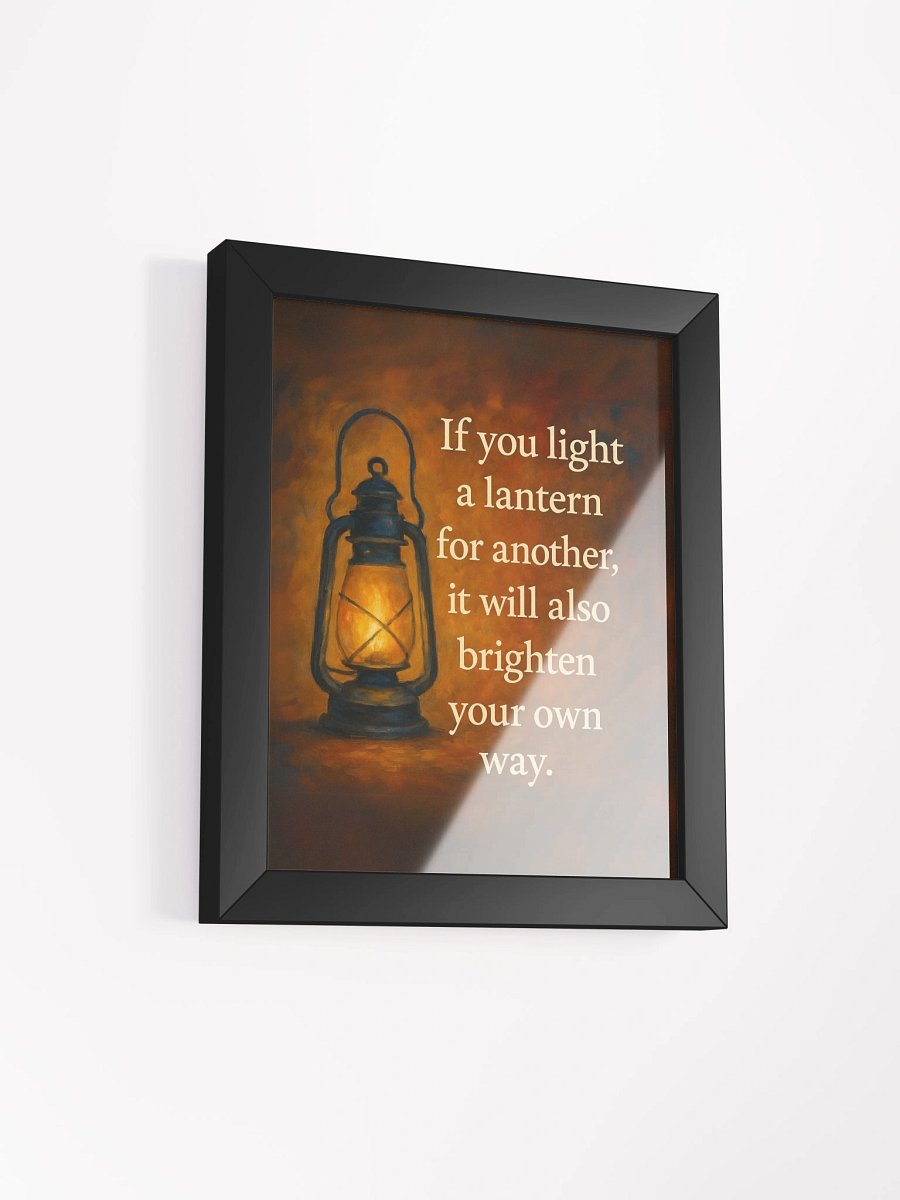 Light a Lantern – Framed Poster product image (2)
