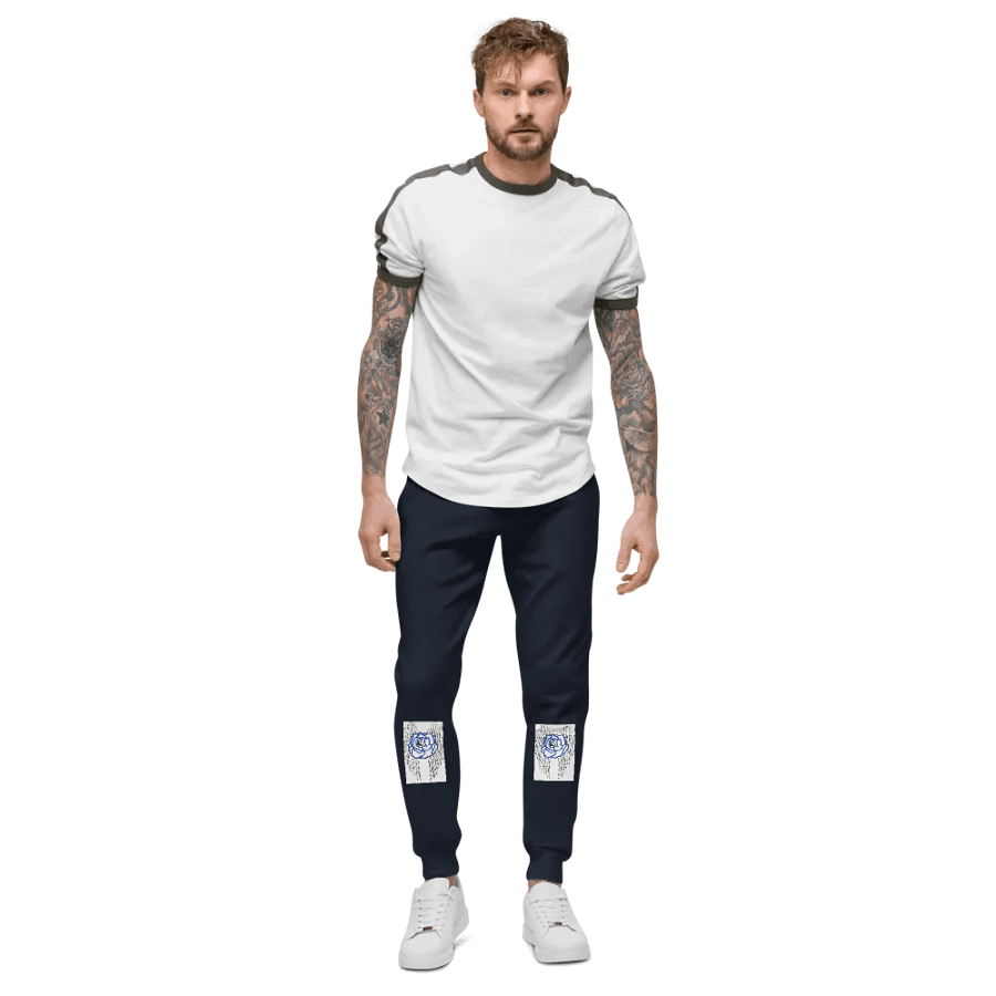 Winged Rose Unisex Fleece Joggers product image (3)