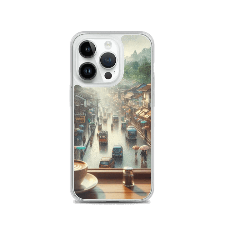 Rainy Day iPhone® MagSafe® Clear Case | Ai Design product image (3)