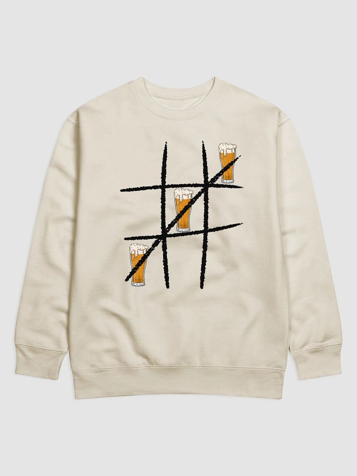 Beer TacToe Sweatshirt – Funny Drinking Game Pullover for Beer Lovers product image (7)