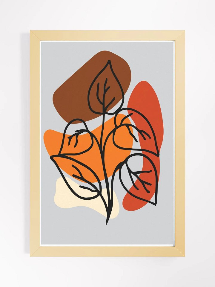 Minimalist Plant Abstract Framed Poster product image (3)