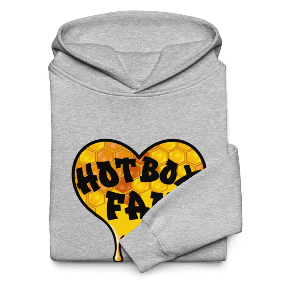 UNISEX HOT BOX FAM GOLD LOGO WITH JFLOW 710 EMOTE ON SLEEVE HOODIE product image (40)