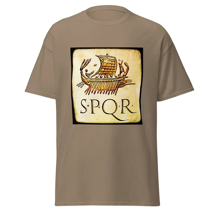 SPQR Roman Galley Vintage Roman Art, T-Shirt product image (1)