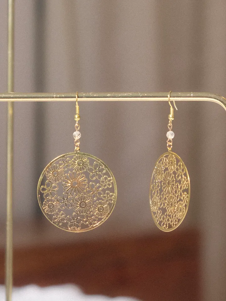 Floral wheel - Citrine earrings product image (2)