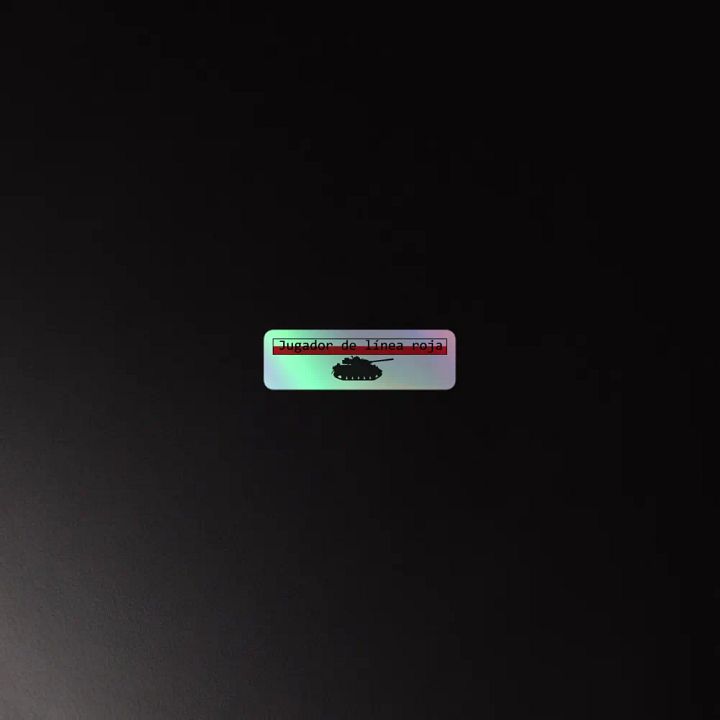 Pegatinas holográficas Jugador de línea roja product image (2)