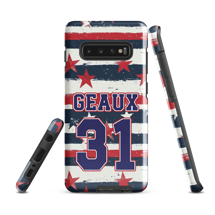 Geaux 31 - Vintage Stars & Stripes Layered Phone Case for Samsung Phones product image (1)