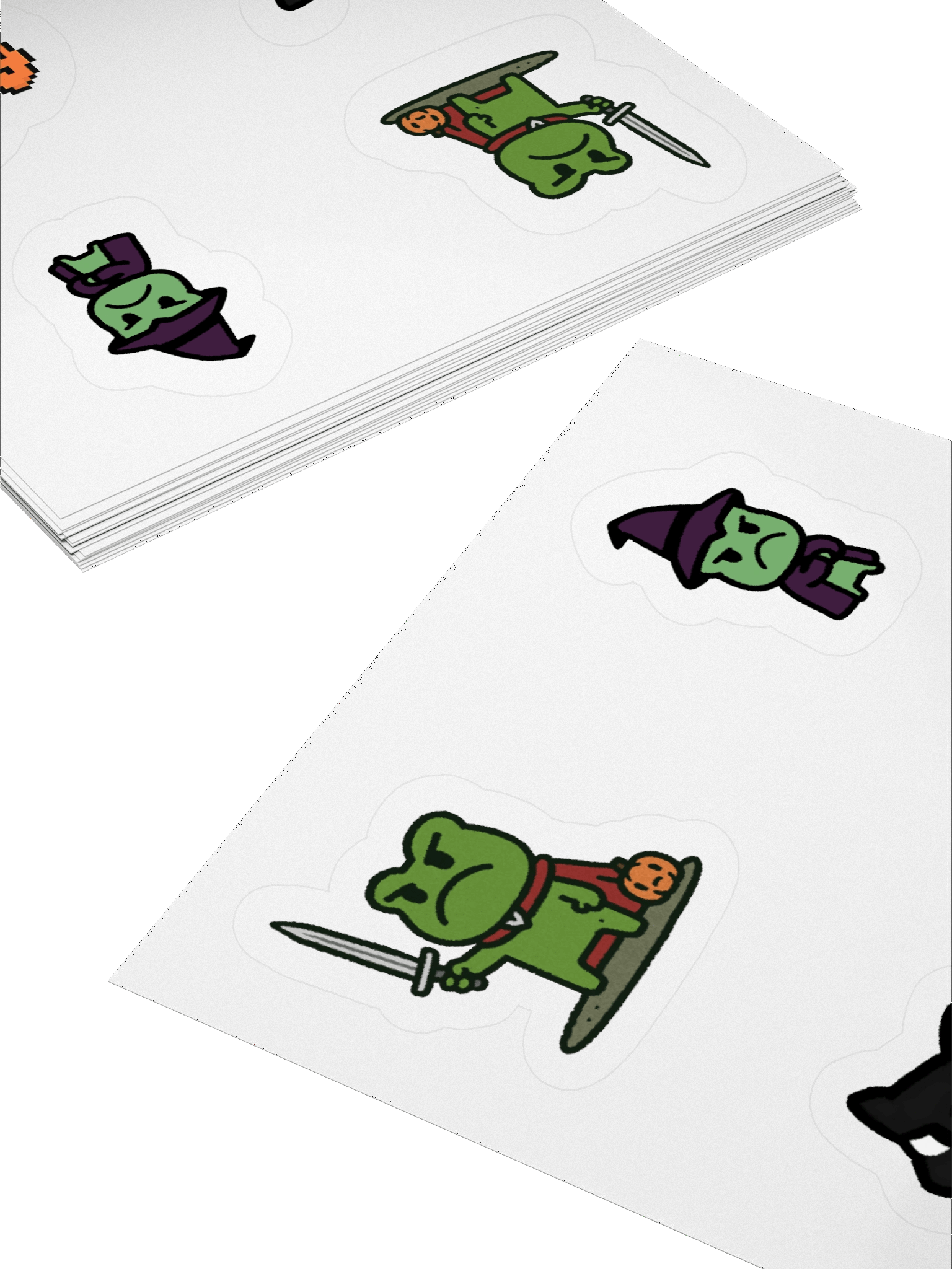 Phroggy Halloween Kiss Cut Stickers Set product image (12)