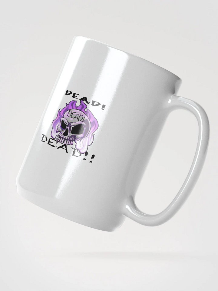 Flaming Skull 'DEAD!' Mug product image (2)