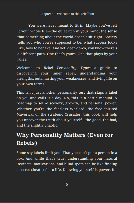 Beat the System - Rebel Personality Types product image (2)