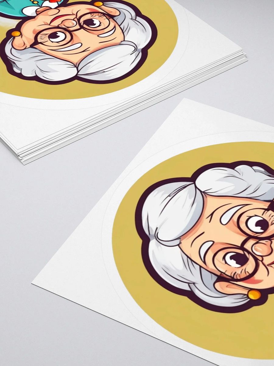 Elderly Chicken Lover Sticker Set product image (4)