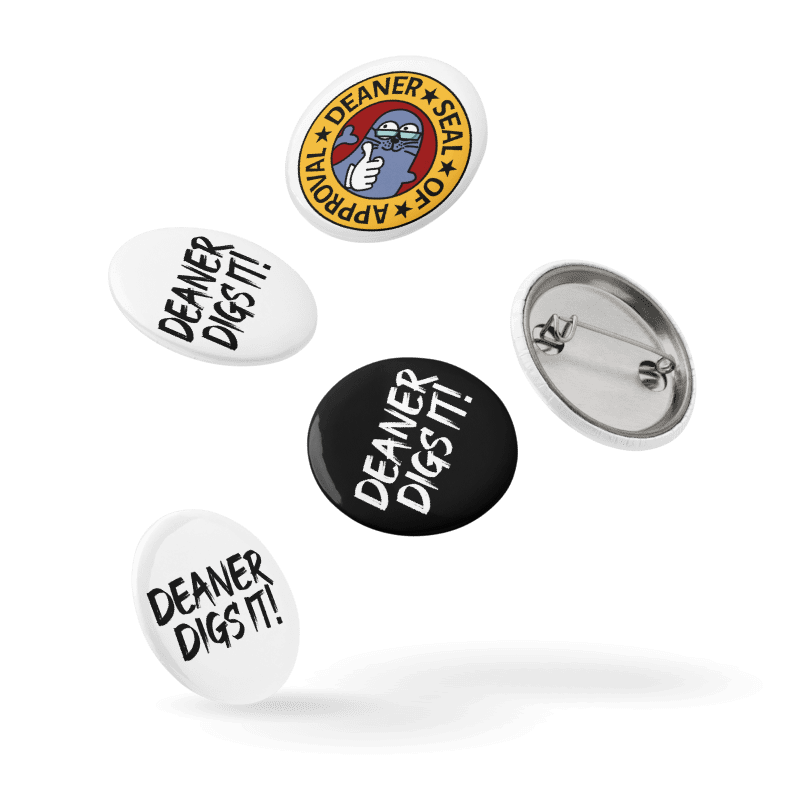 Deaner Seal of Approval Pin Buttons Set product image (6)