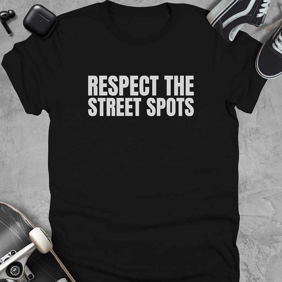 Respect the street spots, Skateboarding t-shirt, Unisex product image (1)