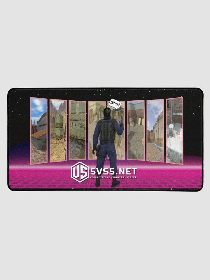 5vs5.net™ Get Rekt Gaming Desk Mat 15.5" x 31.5" product image (1)