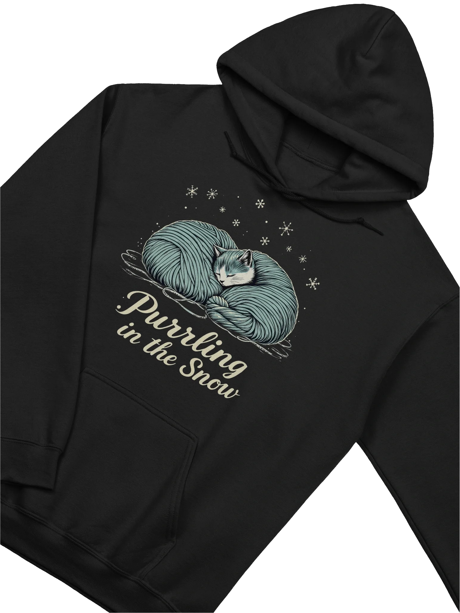 Purrling in the Snow – Winter Cat Hoodie product image (3)