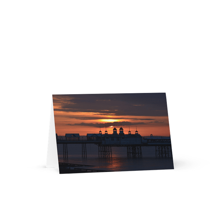 British Pier Sunrise (Greeting Card) product image (1)
