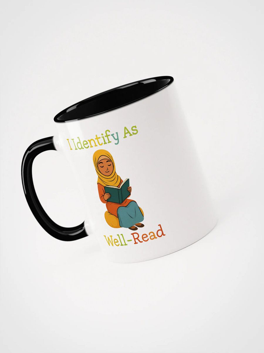 I Identify as Well-Read Muslim Girl Reading Accent Mug product image (6)
