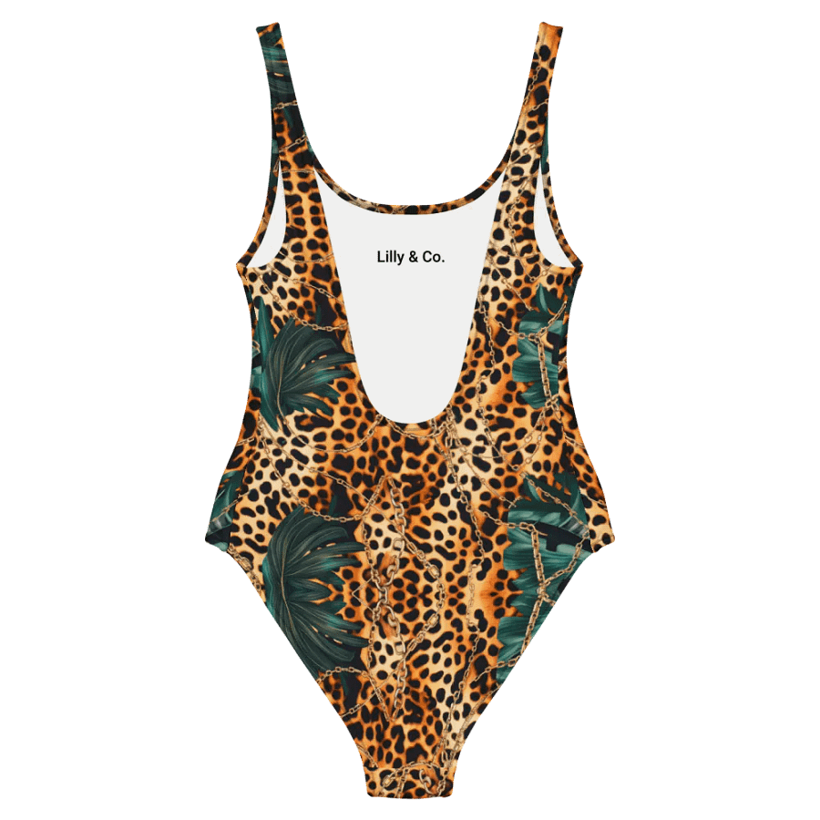 Safari Luxe Leopard & Palm Print Swimsuit product image (6)