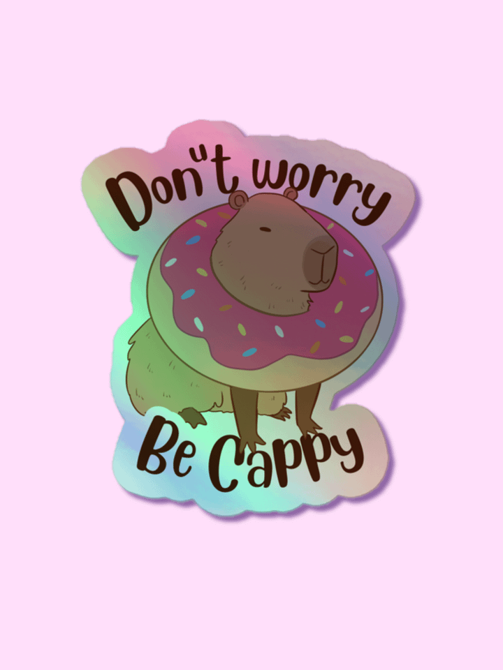 Cappy Donut Holographic Sticker Sheet product image (1)