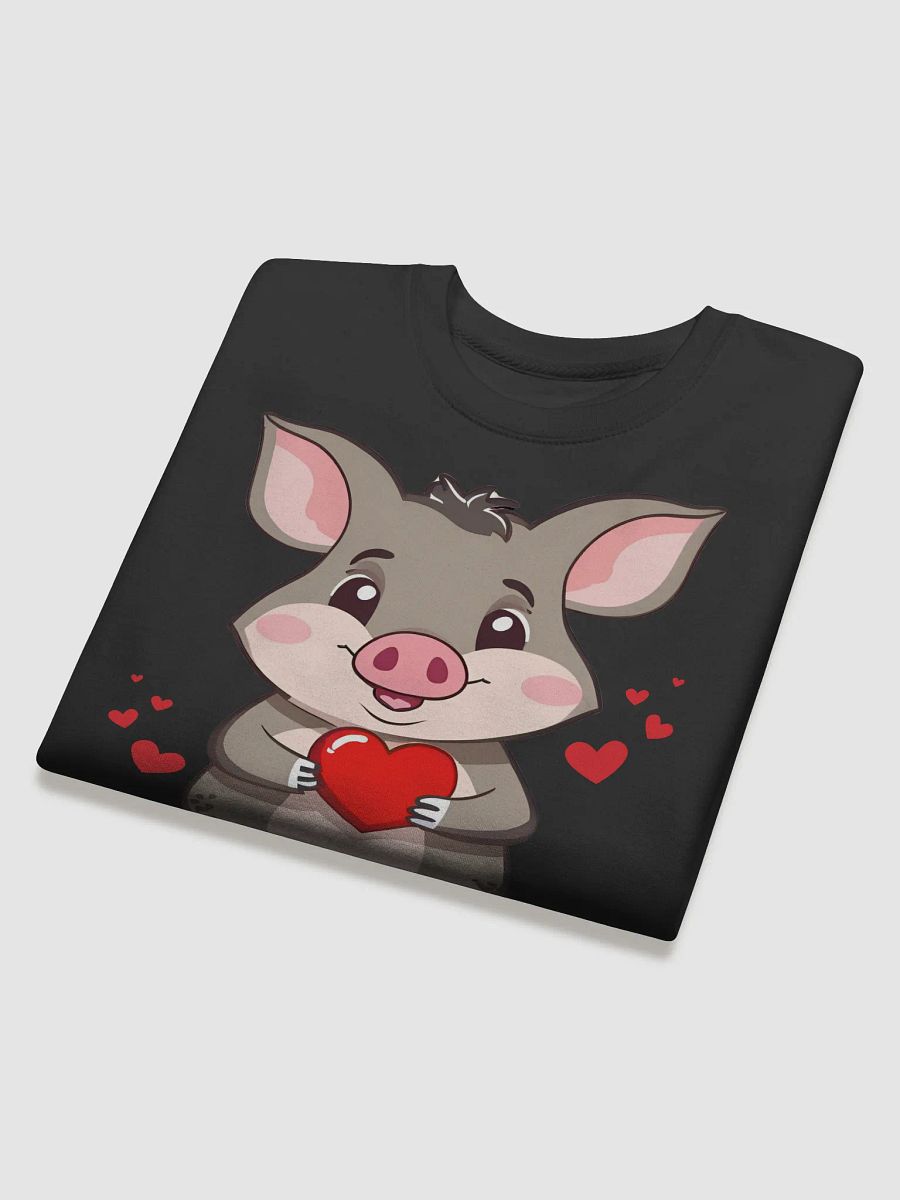 Hogs and Kisses Cute Valentine's Day Sweatshirt product image (4)