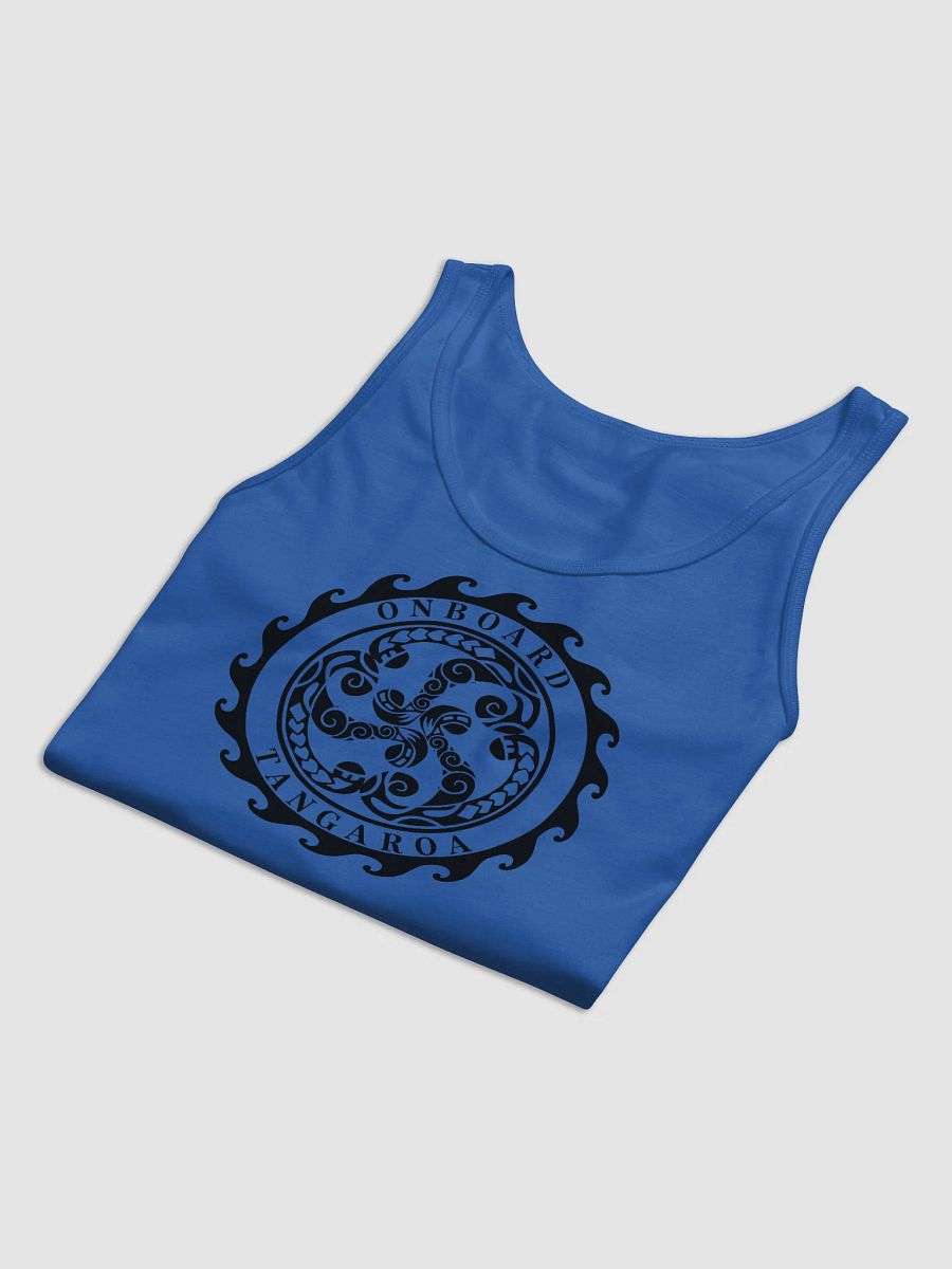"Onboard Tangaroa" Jersey Tank – Clean, Cool, Everyday Comfort (Dark Colours) product image (3)