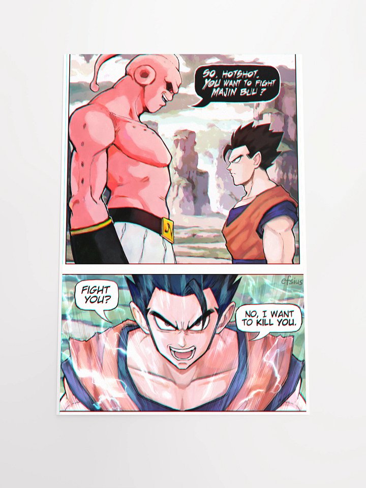 Gohan aura moment 12x18 in. product image (1)