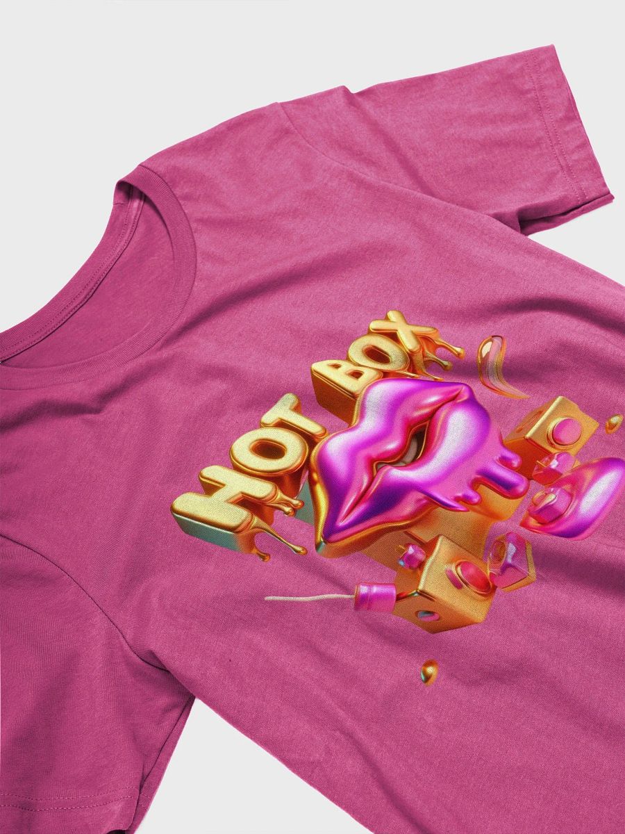HOT BOX DRIPPING PINK AND GOLD LIPS TEE product image (21)