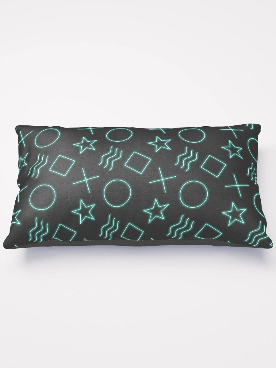 ESP Card Pattern Half-Print Solid Back Pillow—Minty Edition product image (1)