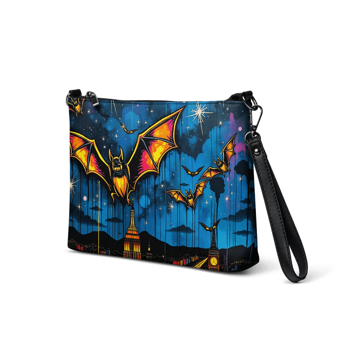Night Skyline Bat Dance Crossbody Bag product image (2)