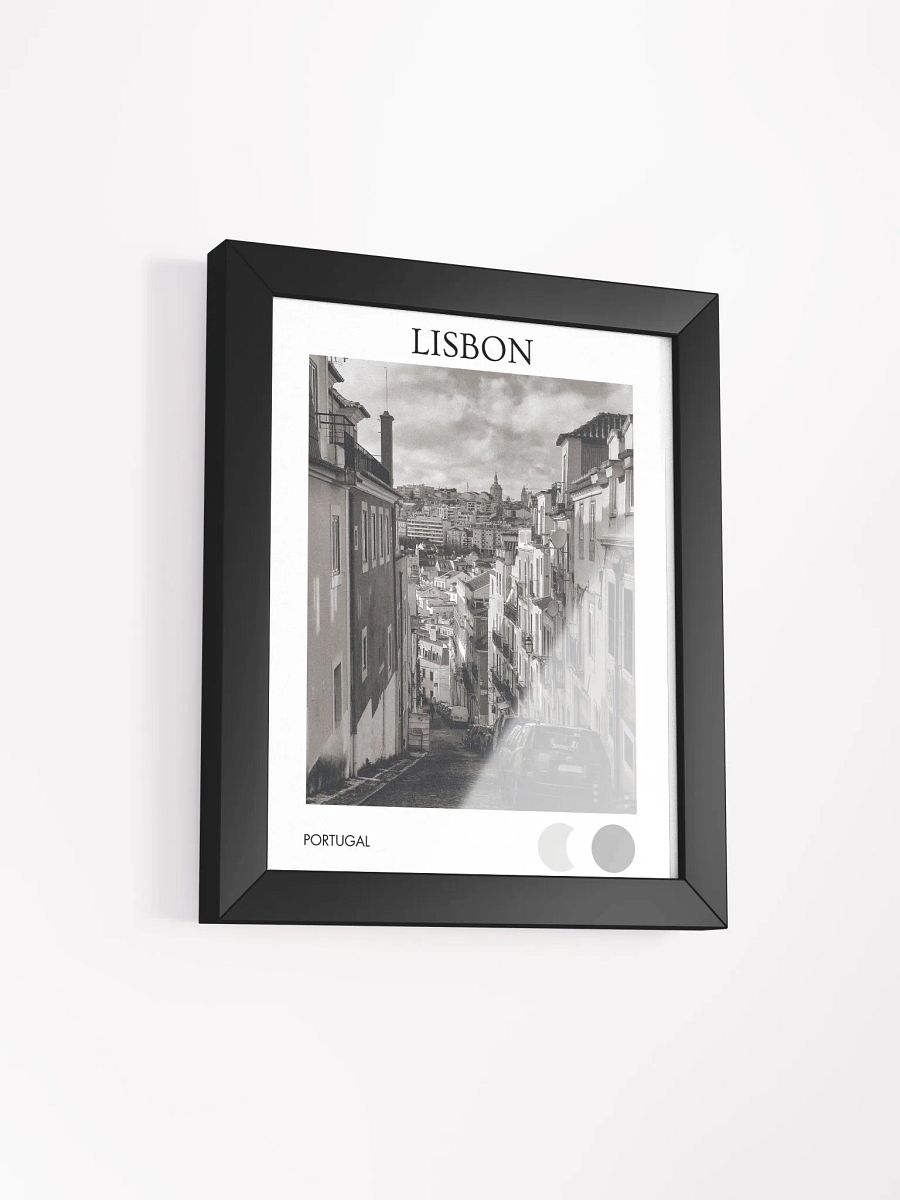 Streets of Lisbon I - Black & White - Framed product image (2)