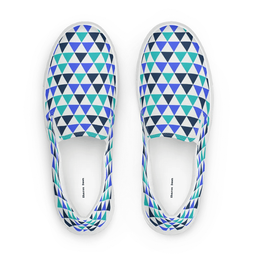 Geometric Triangles Fusion Slip-On Shoes product image (9)