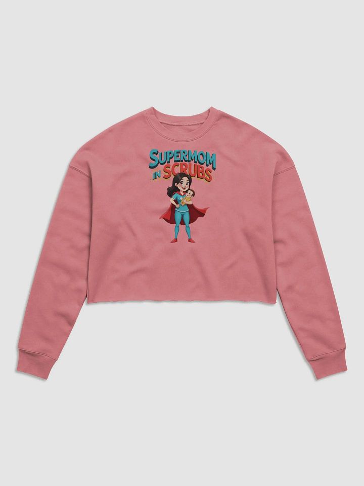 Supermom in Scrubs Fleece Crop Sweatshirt product image (3)