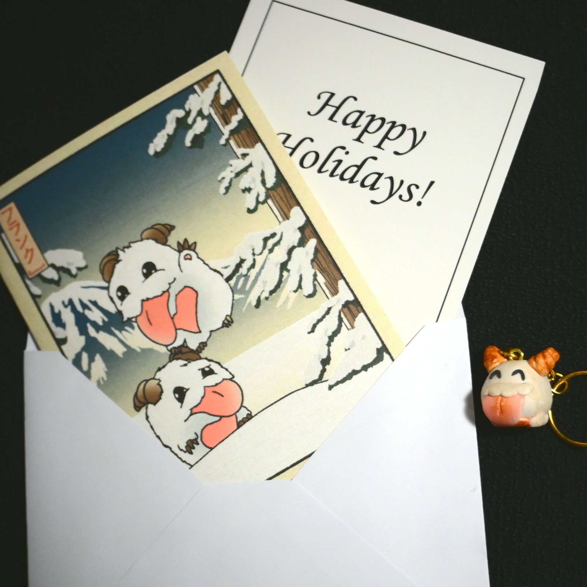 Poro Keychain + Card Holiday Bundle!!! product image (1)