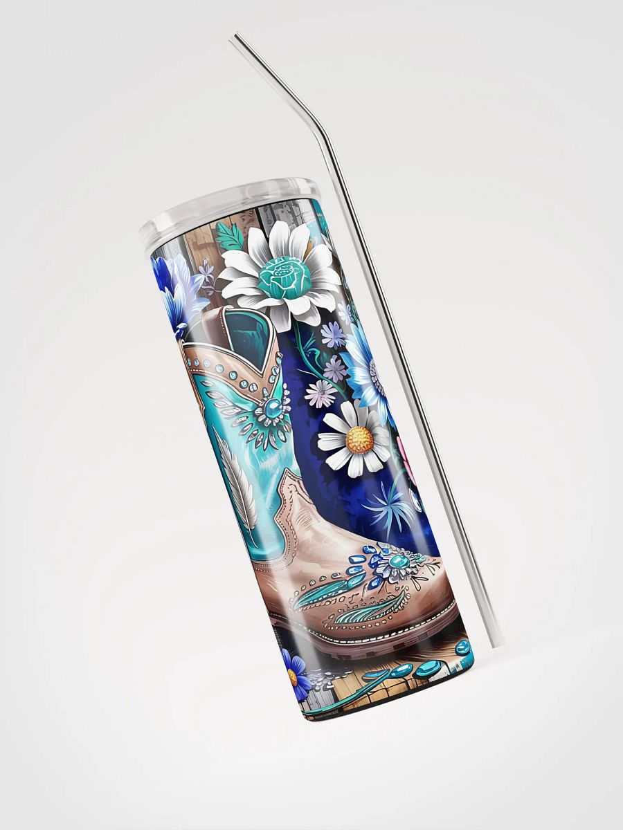 Blossom Cowgirl Boot Stainless Steel Tumbler product image (4)