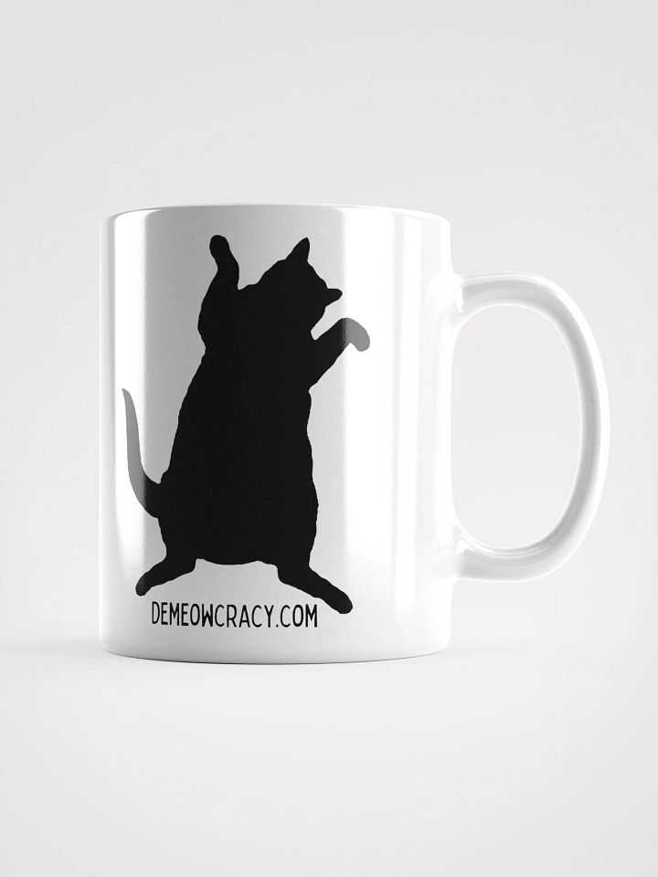 Demeowcracy Dancing Democrat Cat Vote Blue Mug product image (1)