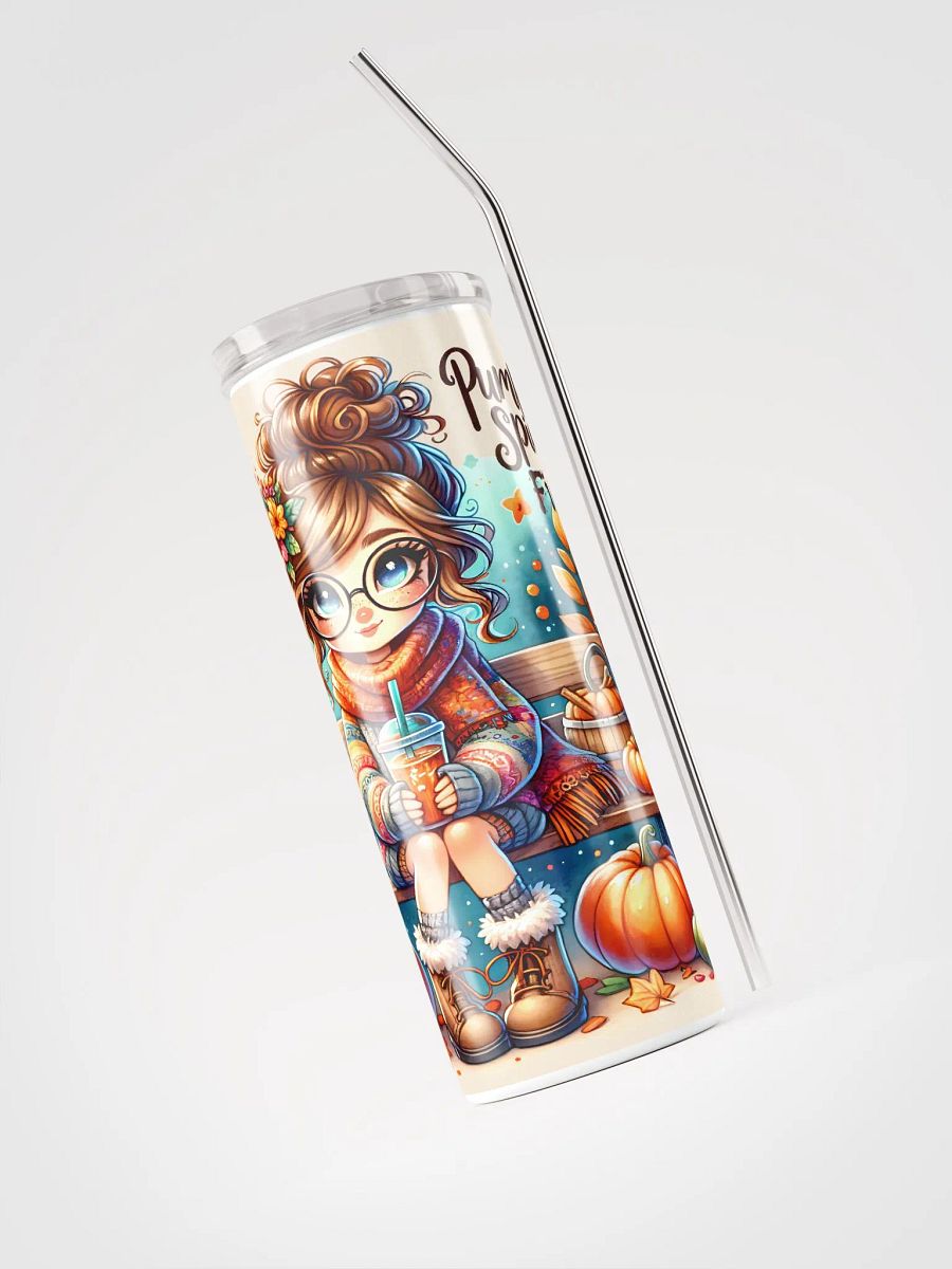 Autumn Design Pumpkin Spice Fiesta Ice Tea Fall Stainless Steel Tumbler product image (7)