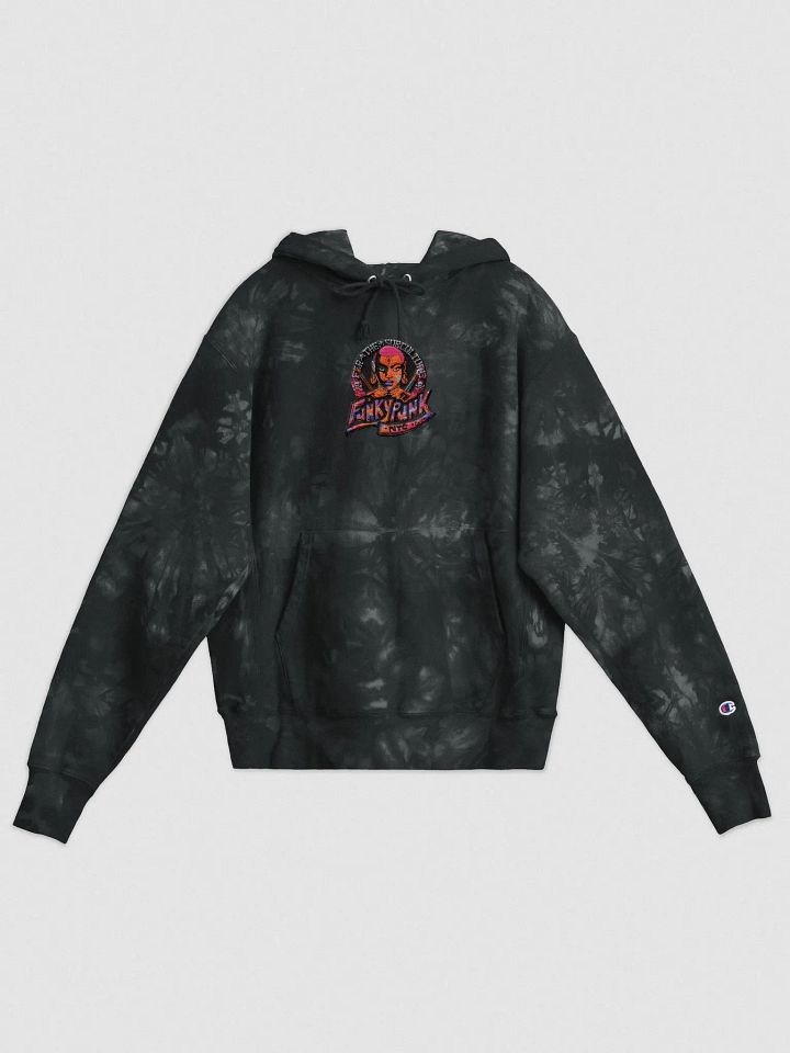 FunkyPunkNYC Embroidered Logo Tie-Dye Hoodie product image (1)