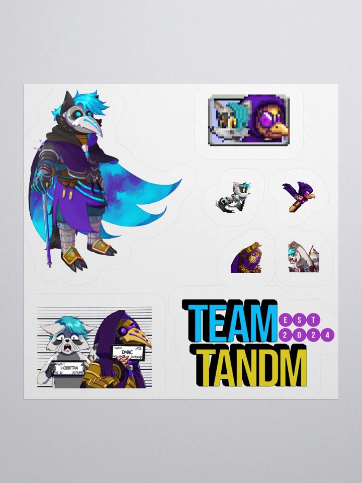 Team TanDM Sticker Sheet product image (1)