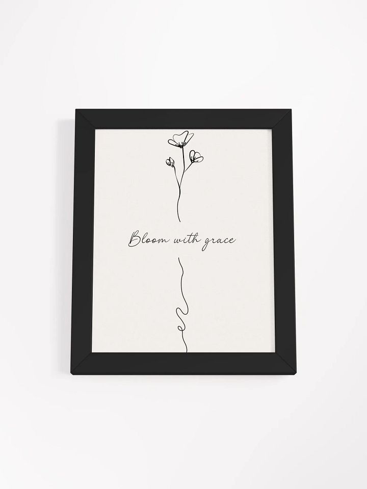 Minimalist Floral Wall Art – Framed Poster for Elegant and Inspirational Decor product image (1)