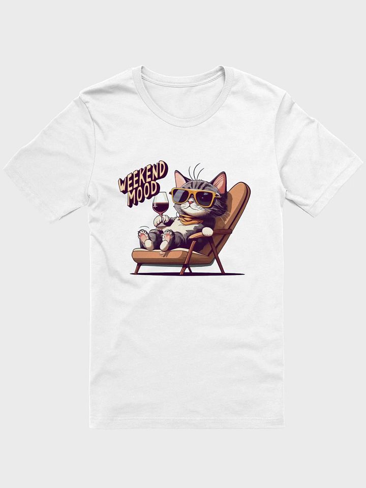 Cute Kitten Cat Weekend Mood - Unisex T-shirt Bella Canvas 3001 product image (3)