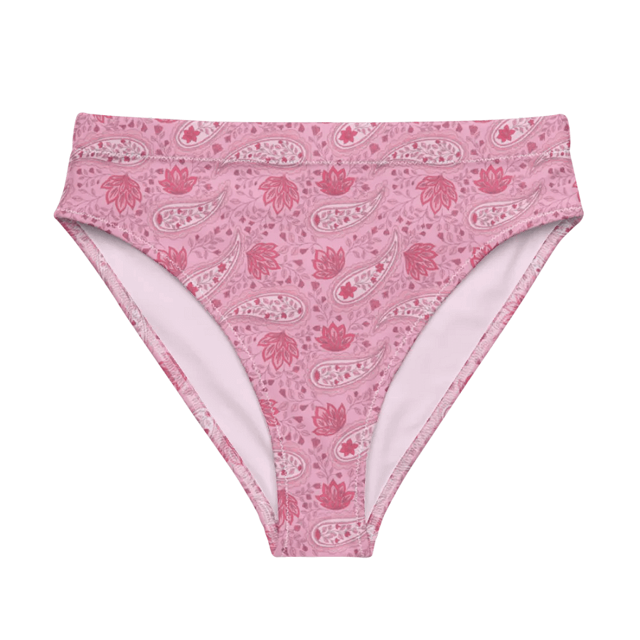 Rosewater Paisley | Recycled High Waisted Bikini Bottom product image (5)